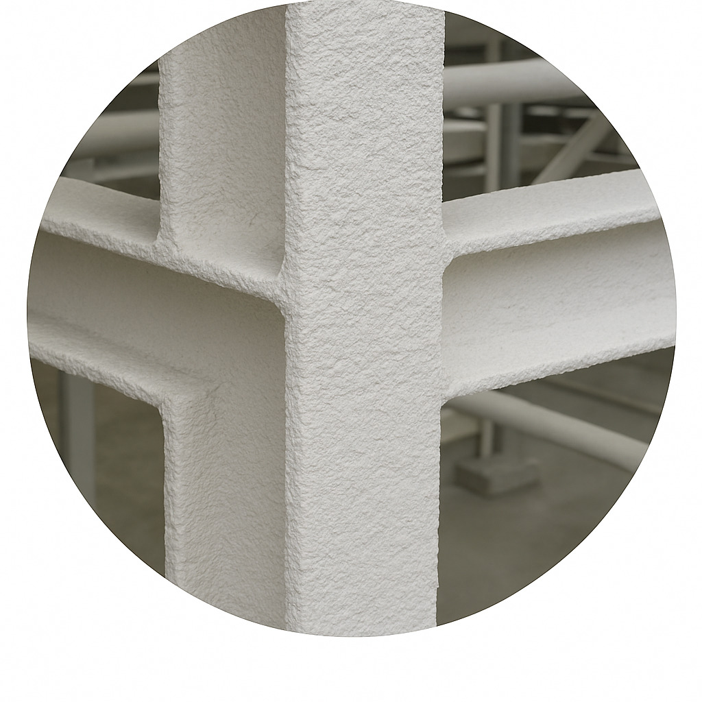 Fireproofed Steel Structures